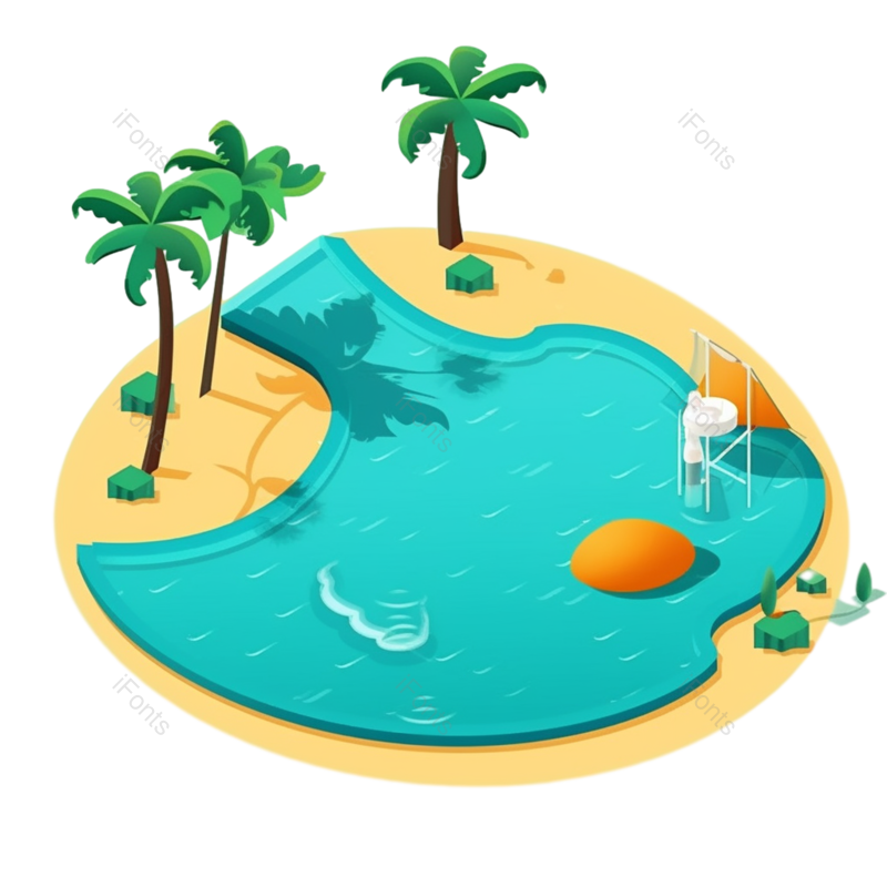 户外图片,夏天元素,海洋PNG,度假免抠素材